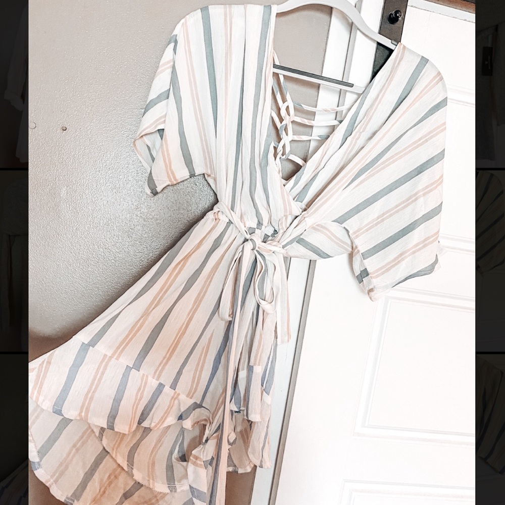 Lennon romper with tie